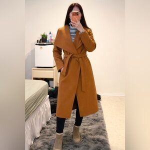 Shinestar Women's Camel Trench Coat